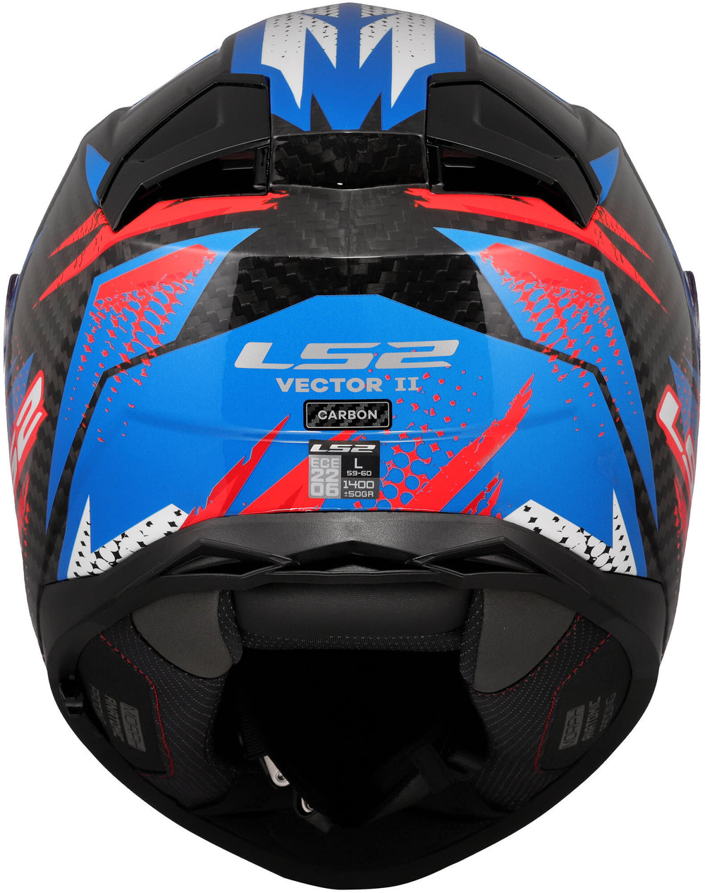 Ls2 integraalhelm ff811 vector ii carbon tantic . helmet ff811 vector ii tantic m blue red