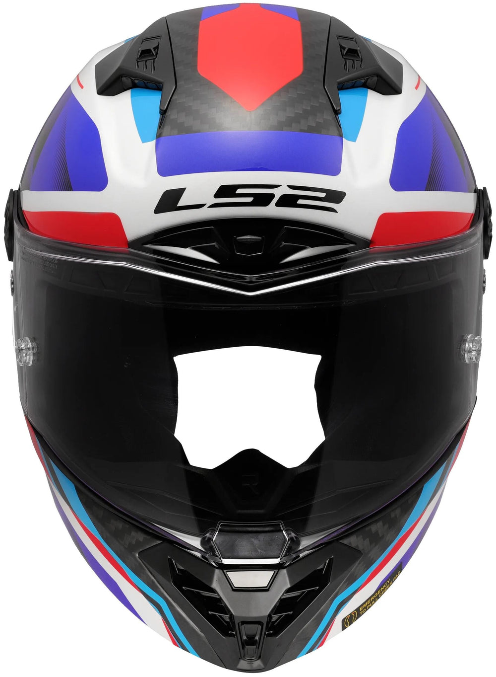 Ls2 integralhelm ff805 thunder carbon gp raute helmet ff805 thunder gp diamond blue red gr. m