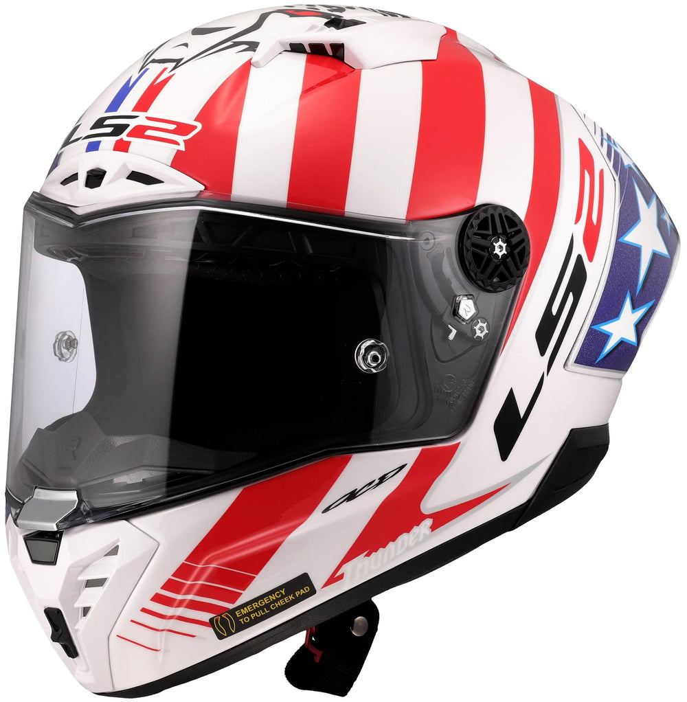 Ls2 integralhelm ff805 thunder carbon gp aero replica baz helmet ff805 thunder gp aero replica baz size