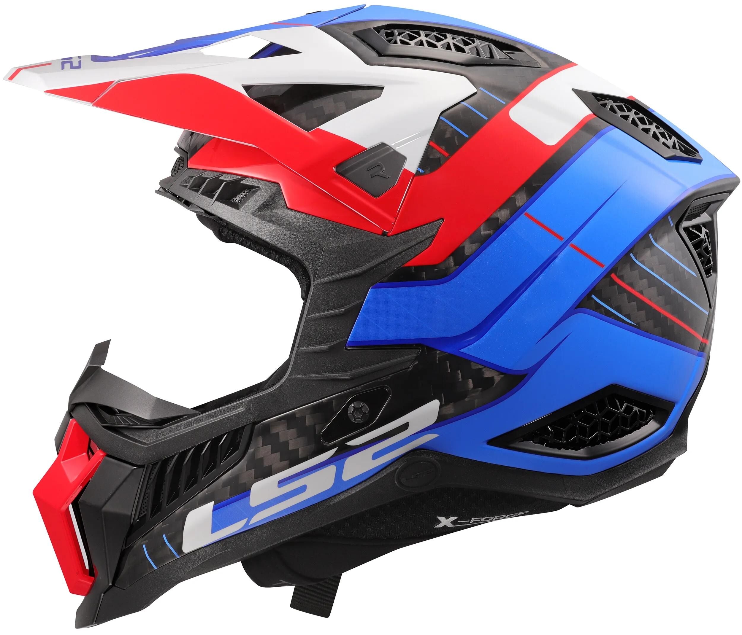 Ls2 crosshelm mx703 x-force galuo helmet x-force galuo white red blue gr. xxl