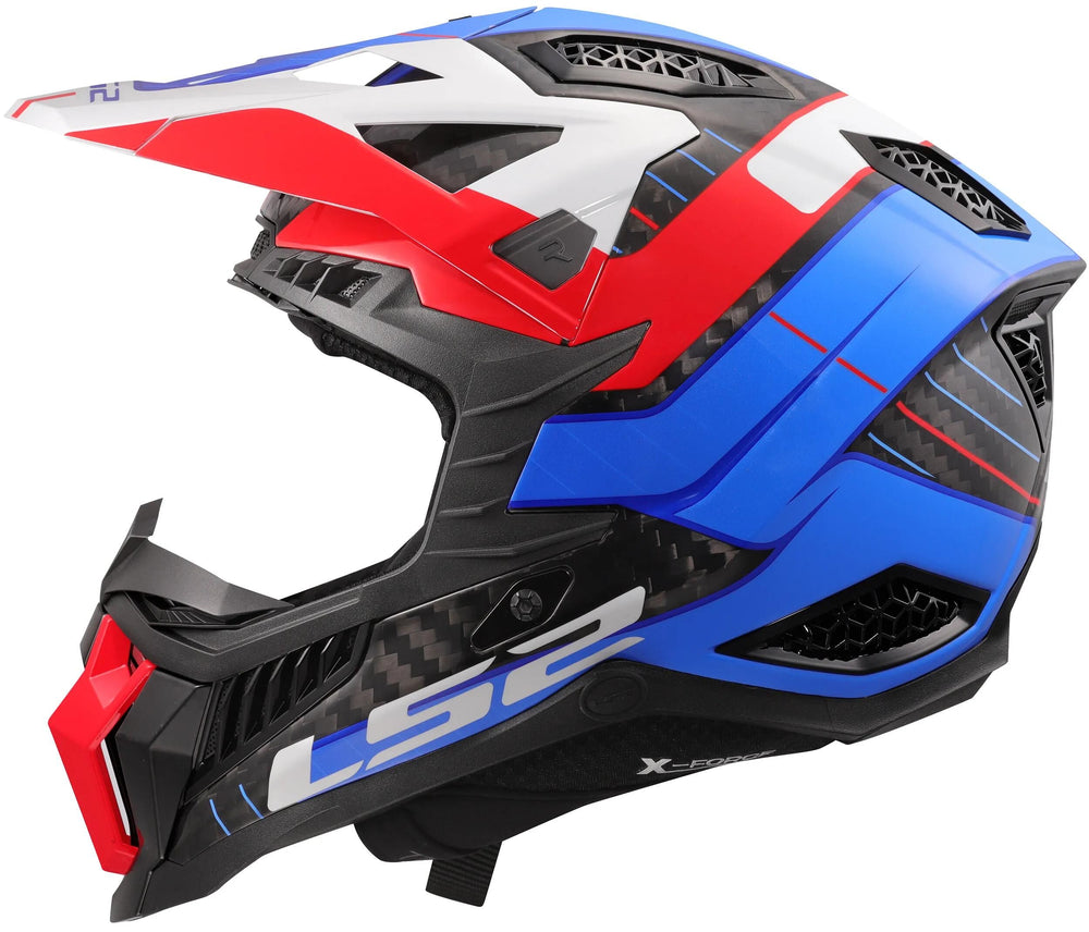Ls2 crosshelm mx703 x-force galuo helmet x-force galuo white red blue gr. xxl