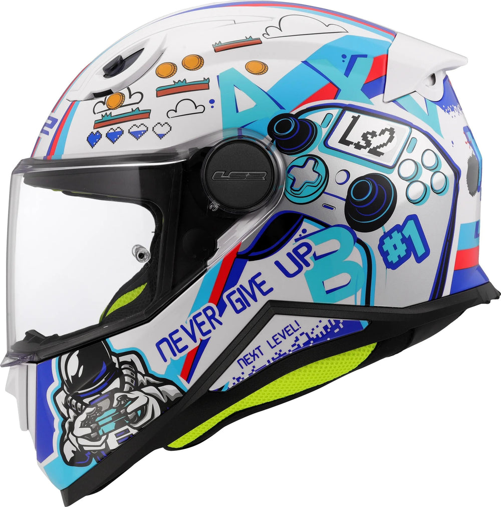 Ls2 kinder-integralhelm ff812 kid next level helmet kid ff812 next level white gr. m