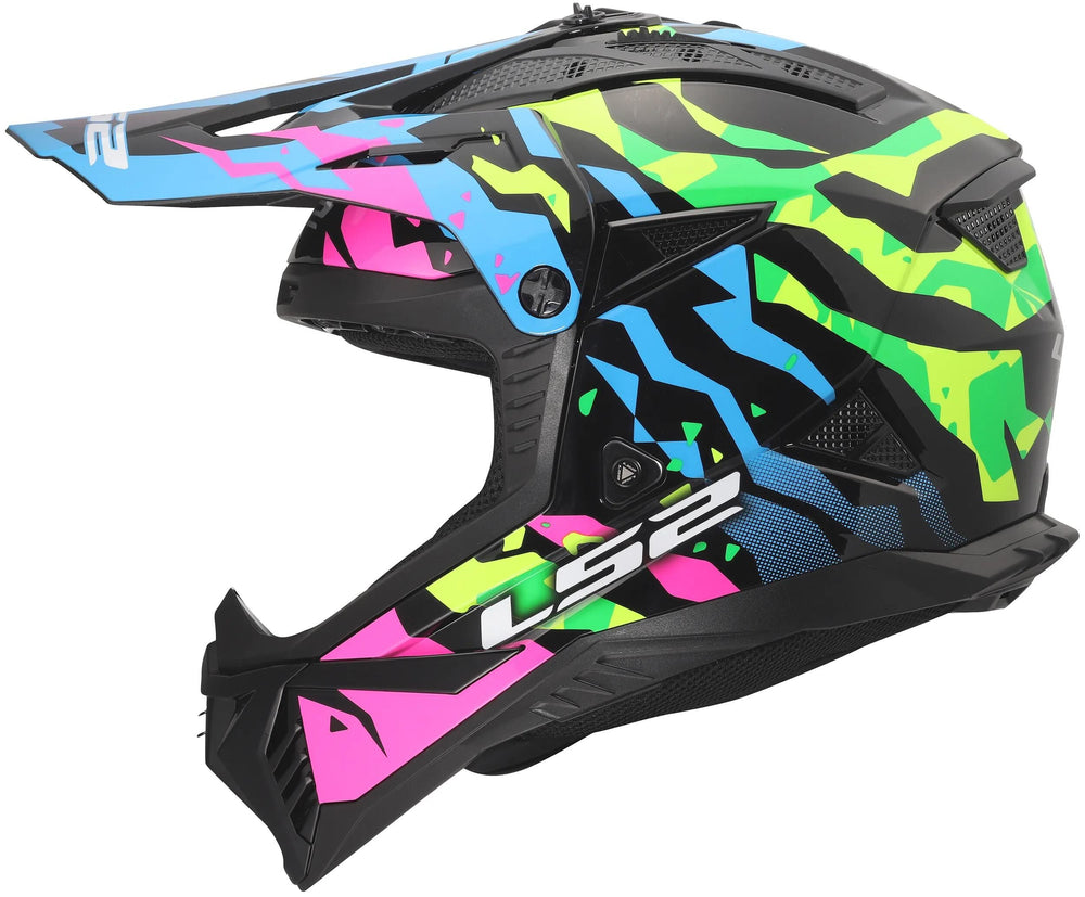 Ls2 crosshelm mx708 fast ii grotesk helmet mx708 fast ii grotesque bl pink green x