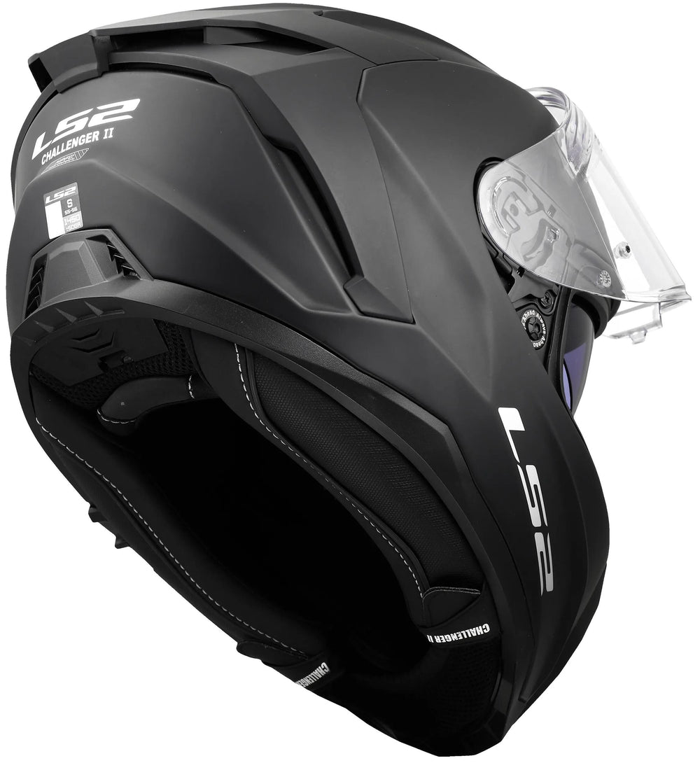 Ls2 integralhelm ff817 challenger ii solid helmet ff817 challeng ii solid matt black xxs