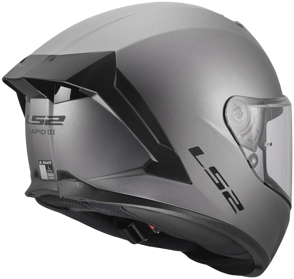 Ls2 integralhelm ff820 rapid iii solid helmets ff820 rapid i solid matt titanium l