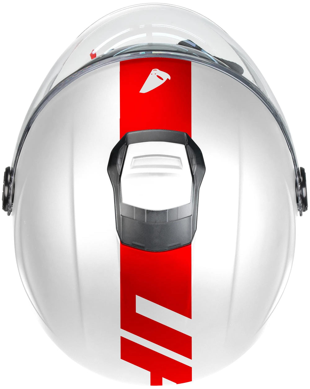 Ufo plast jethelm nixie helmet ufo nixie jet white red gr. m