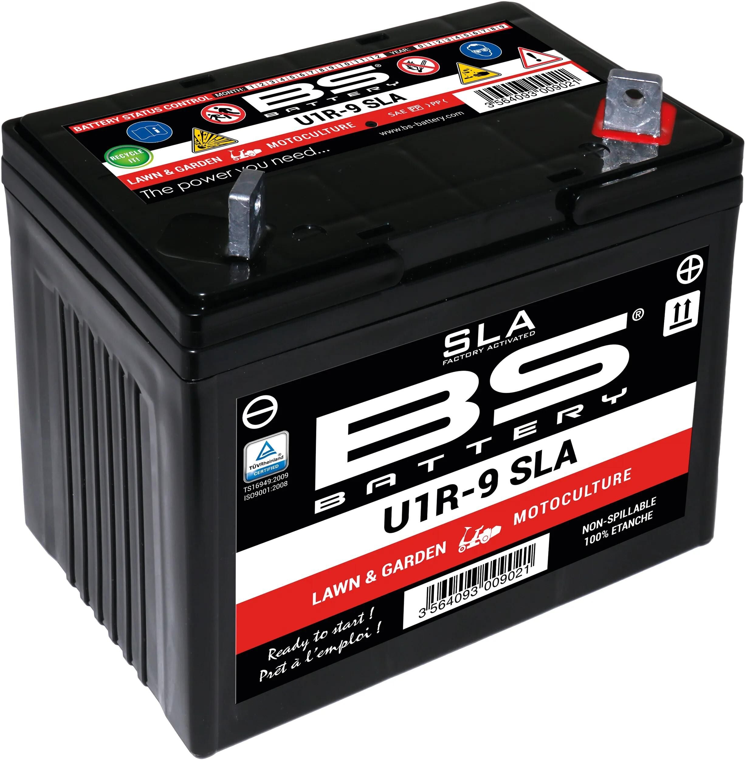 Bs-battery batterie u1-9r battery u1r-9 bs sla garden