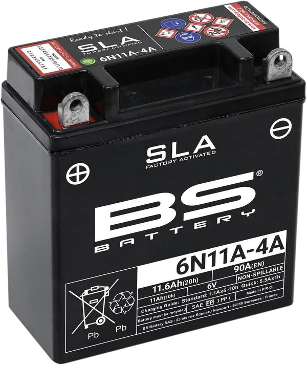 Bs-battery batterij 6n11a-4a battery 6n11a-4a bs sla