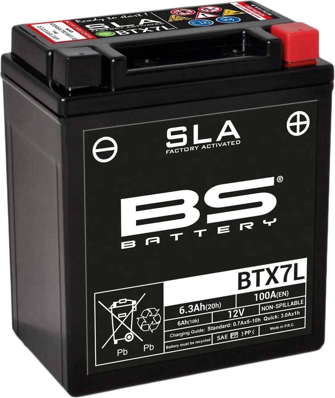 Bs-battery batterie btx7l btx7l-bs btx7l battery bs sla