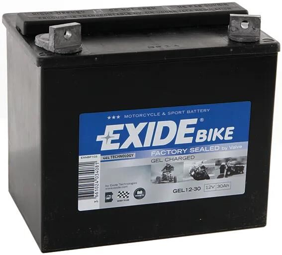 Exide batterie g12-30 battery g12-30 gel din 52430
