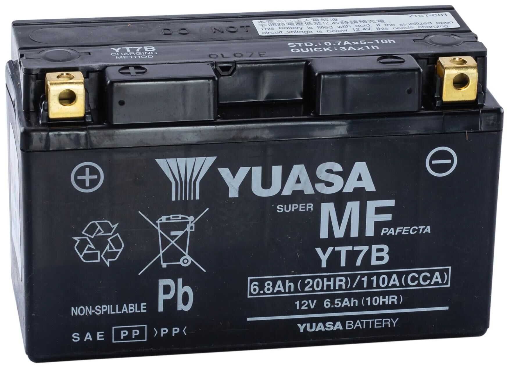 Yuasa batterie yt7b yt7b-bs battery yt7b agm