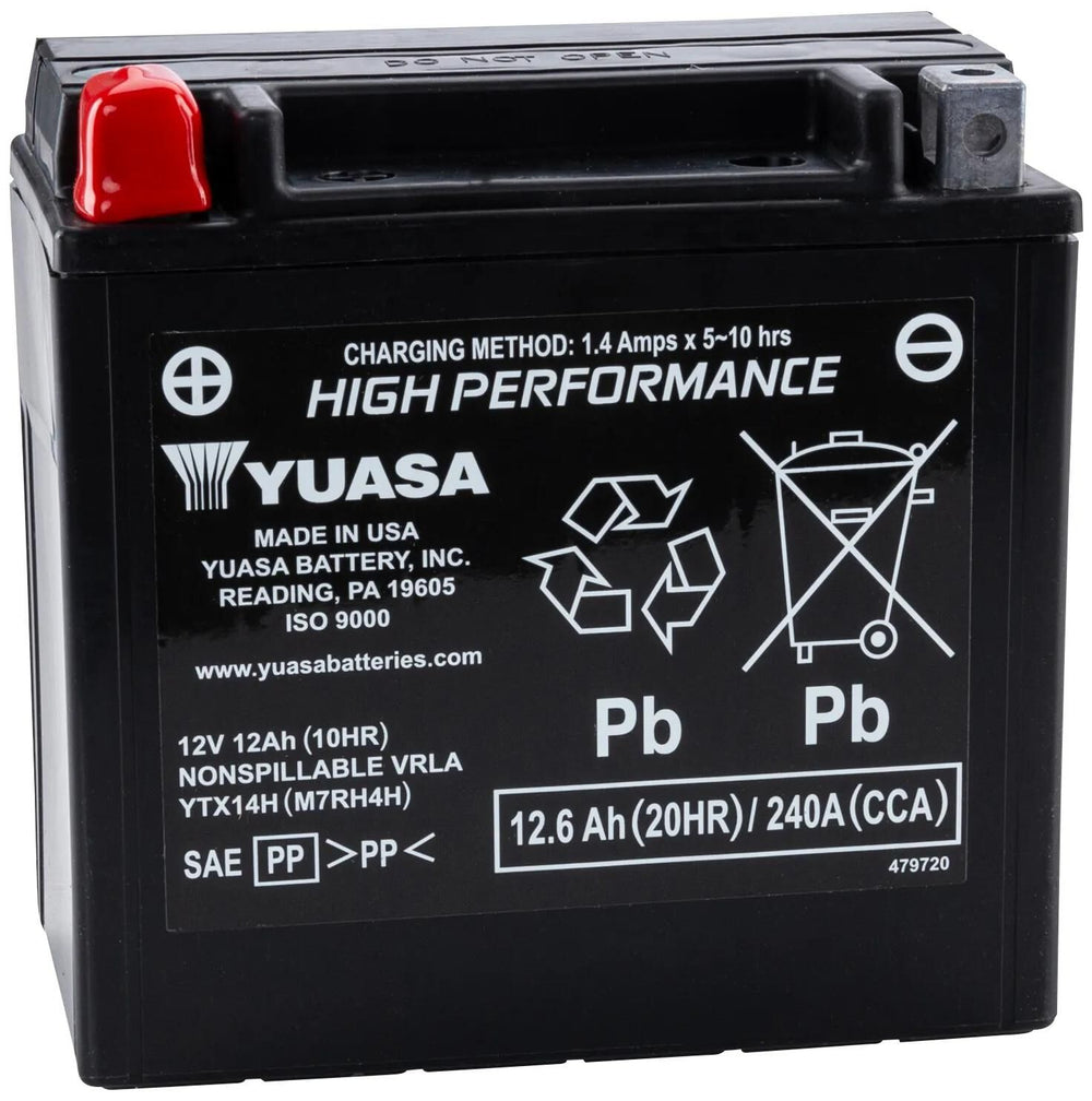 Yuasa batterij ytx14h battery ytx14h agm