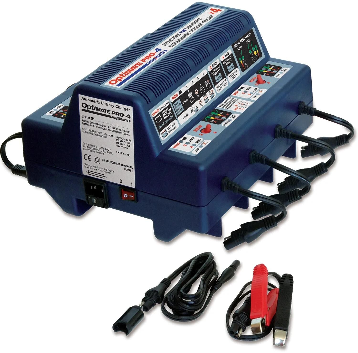 Tecmate batterieladegerät optimate pro-4 optimate pro-4 charger