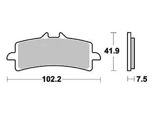 Trw remblokken mcb 792 brake pads sinter mcb 792 scr