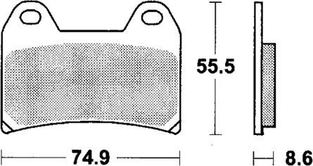 Trw remblokken mcb 683 brake pads sinter mcb 683 scr
