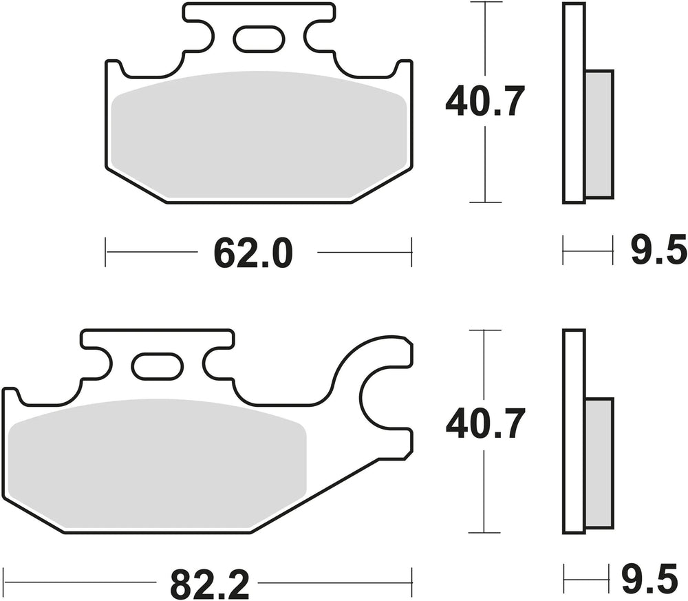 Trw remblokken mcb 724 brake pads organ. mcb724