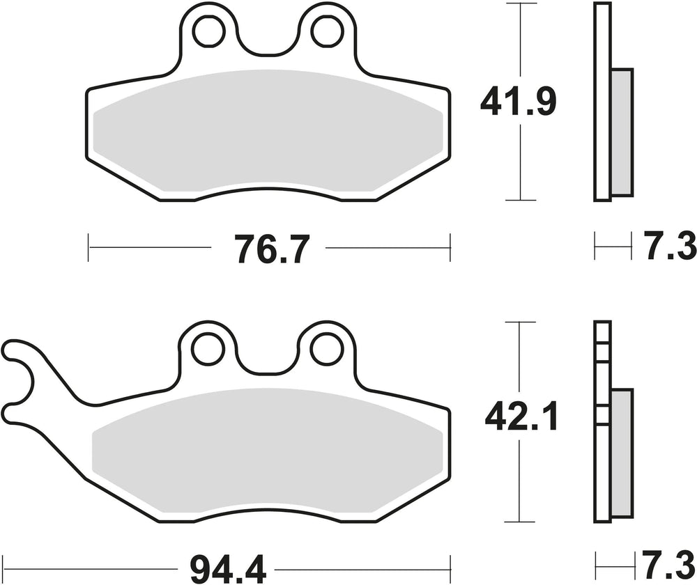 Trw remblokken mcb 734 brake pads organ. mcb734ec