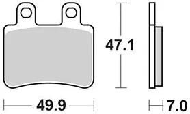 Trw remblokken mcb 735 brake pads organ. mcb735ec