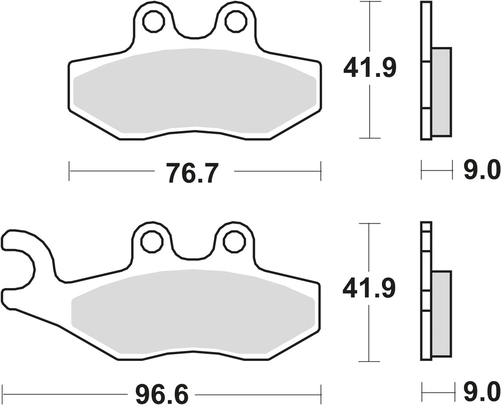Trw remblokken mcb 744 brake pads organ. mcb744ec