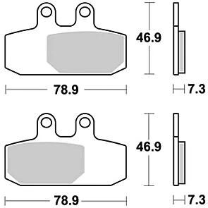 Trw remblokken mcb 749 brake pads sinter mcb749srm
