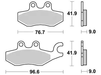 Trw remblokken mcb 771 brake pads sinter mcb771srm