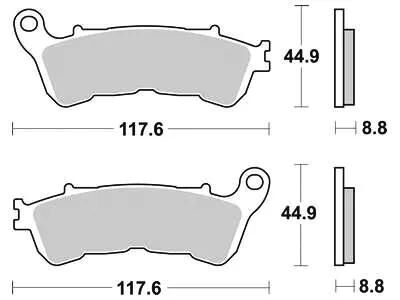 Trw remblokken mcb 776 brake pads organ. mcb776