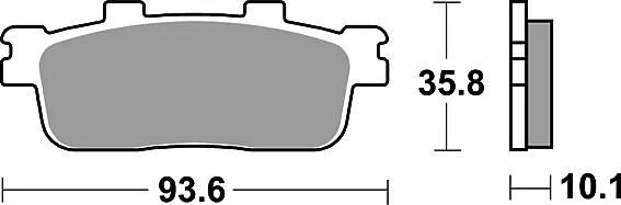 Trw remblokken mcb 800 brake pads sinter mcb800srm