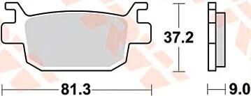 Trw remblokken mcb 806 brake pads sinter mcb806srm
