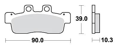 Trw remblokken mcb 839 brake pads organ. mcb 839