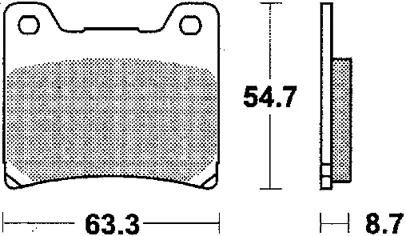 Trw remblokken mcb 530 brake pads sinter mcb 530 sh
