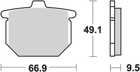 Trw remblokken mcb 54 brake pads organ. mcb 54