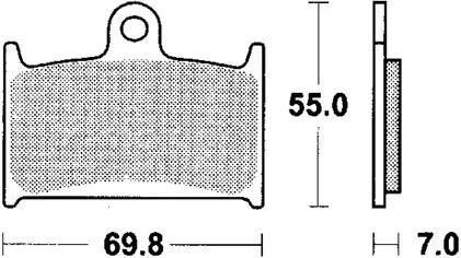 Trw remblokken mcb 690 brake pads sinter mcb 690 sv