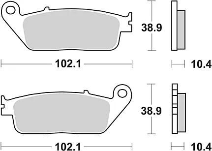 Trw remblokken mcb 631 brake pads organ. mcb 631