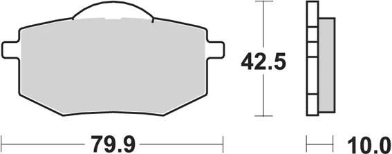 Trw remblokken mcb 587 brake pads organ. mcb 587