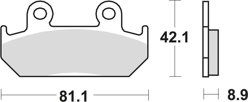 Trw remblokken mcb 562 brake pads sinter mcb 562 sv