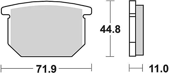 Trw remblokken mcb 501 brake pads organ. mcb 501