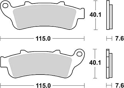 Trw remblokken mcb 692 brake pads organ. mcb 692