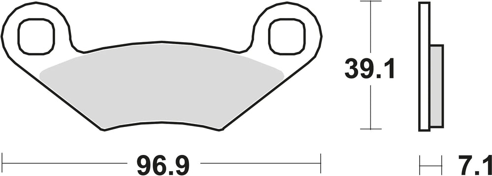 Trw remblokken mcb 619 brake pads organ. mcb 619