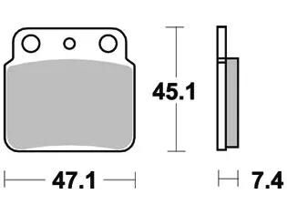 Trw remblokken mcb 626 brake pads sinter mcb 626 si
