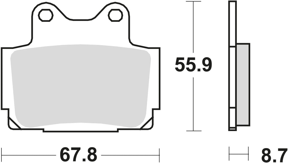 Trw remblokken mcb 541 brake pads organ. mcb 541