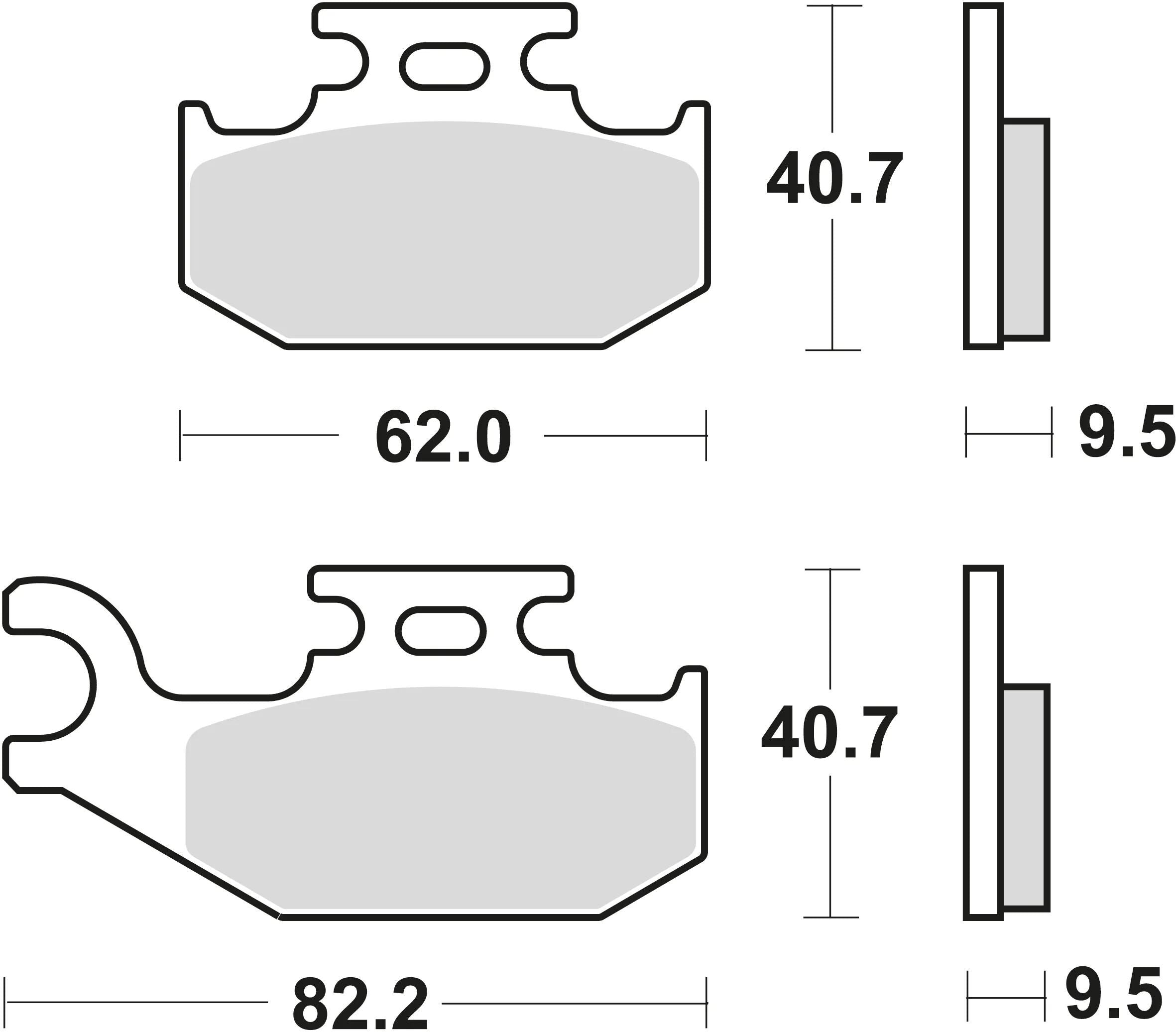 Trw bremsbelag mcb 723 brake pads sinter mcb 723 si