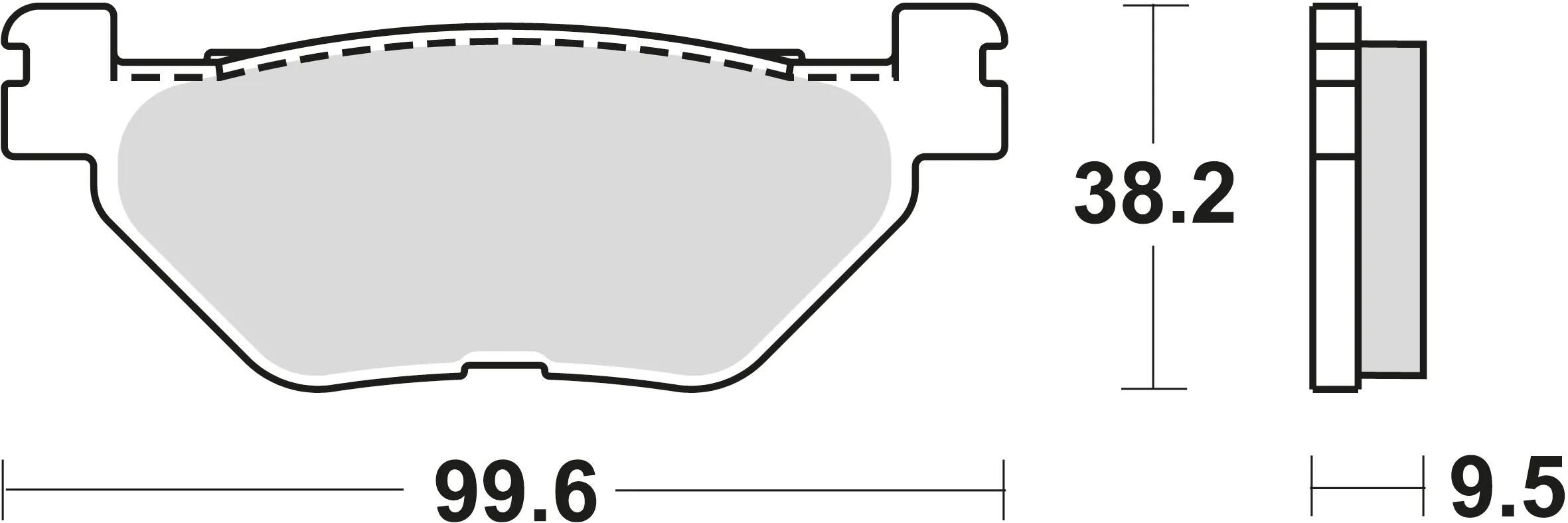 Trw bremsbelag mcb 731 brake pads organ. mcb 731