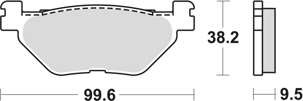 Trw remblokken mcb 731 brake pads organ. mcb 731