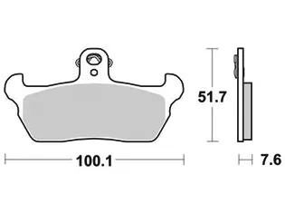 Trw remblokken mcb 618 brake pads organ. mcb 618