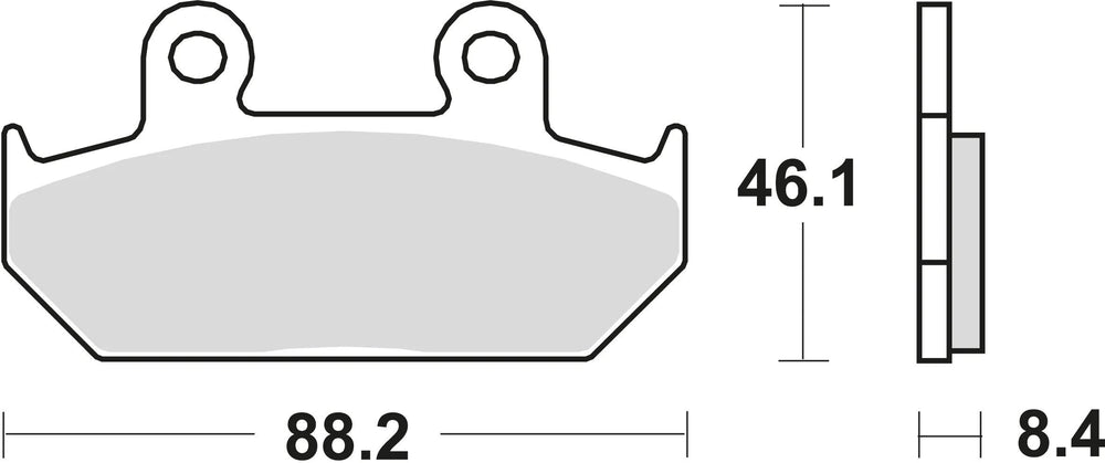 Trw remblokken mcb 571 brake pads organ. mcb 571