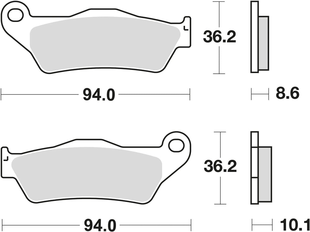 Trw remblokken mcb 707 brake pads organ. mcb 707
