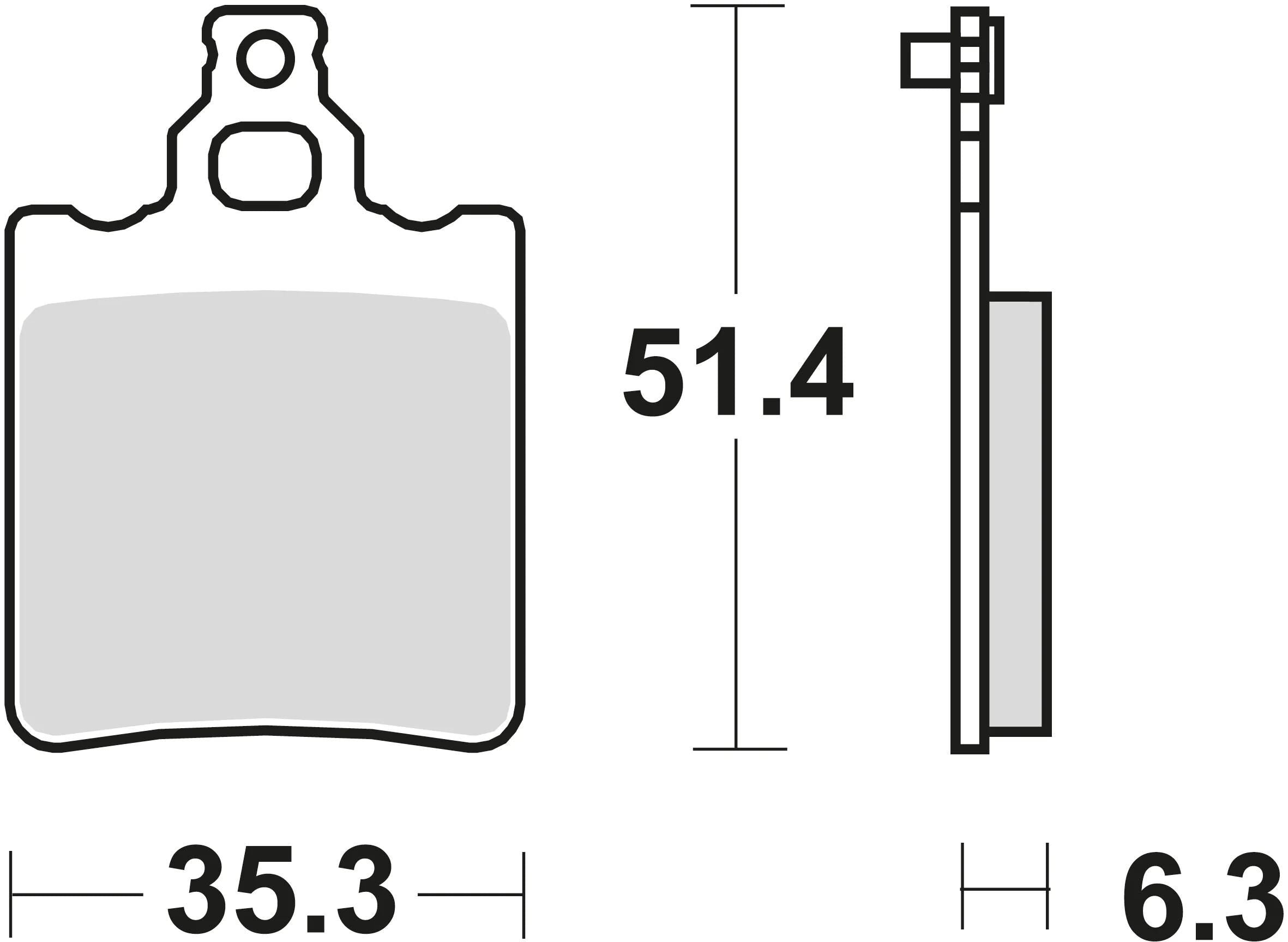 Trw bremsbelag mcb 552 brake pads organ. mcb 552