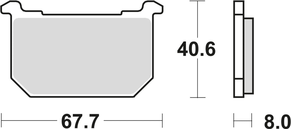 Trw remblokken mcb 515 brake pads organ. mcb 515