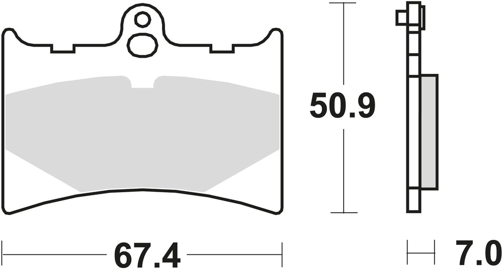 Trw remblokken mcb 572 brake pads organ. mcb 572