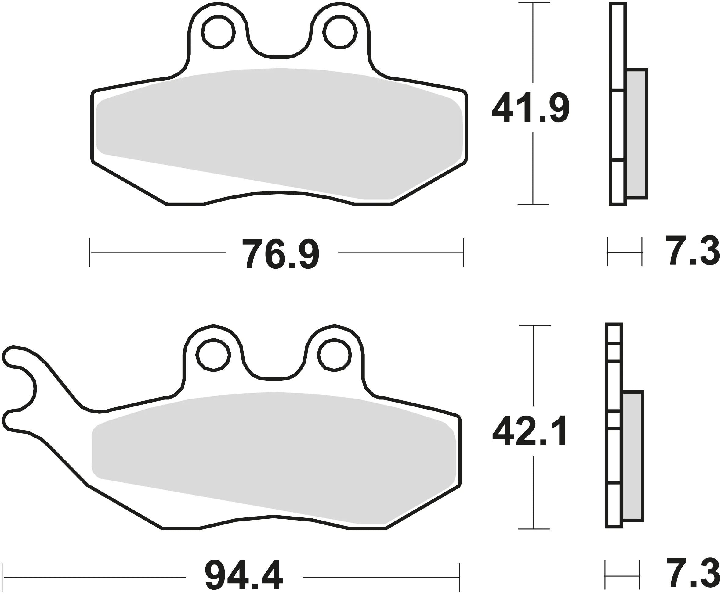 Trw bremsbelag mcb 664 brake pads organ. mcb 664
